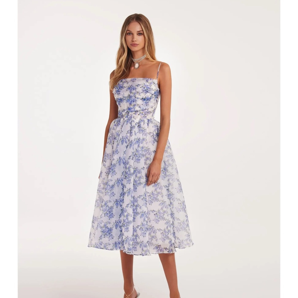 Milla Lavender Hydrangea Dress